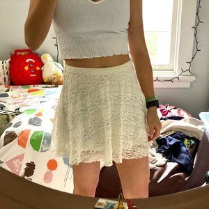 Gap Kids Lace Cream/Ivory White Skirt (XL/12)